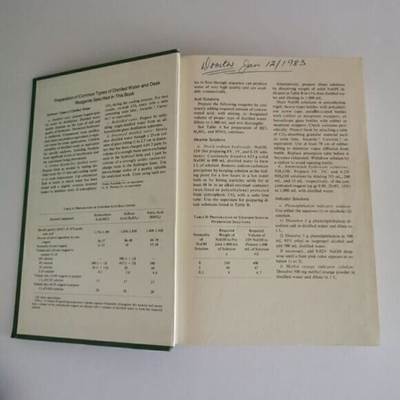1981 Vintage Water Standards Book, Large Blue Book Technical Book Shelf Decor - Picture 4 of 10